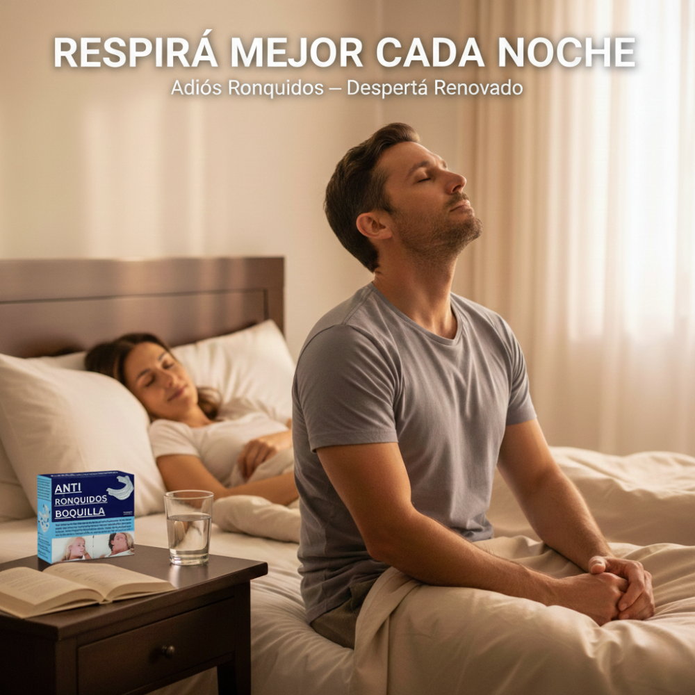 Adiós Ronquidos - Despertate descansado — todos los días.