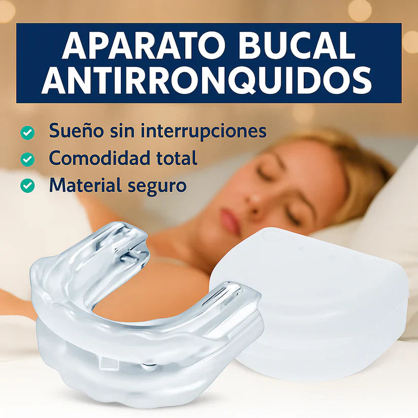 Protector Bucal Anti Ronquidos, Anti apnea del sueño y Bruxismo 3 en 1 – RoncaStop™