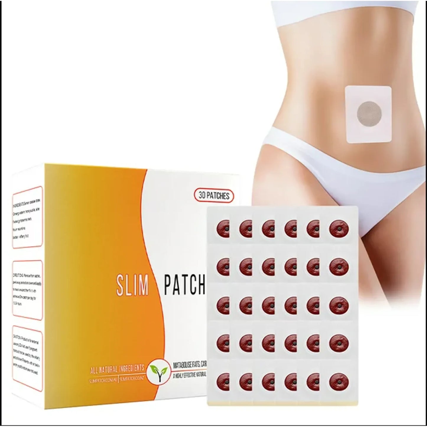 Caja de parches adelgazantes Slim Patch™ biomagnético (30 parches por caja)